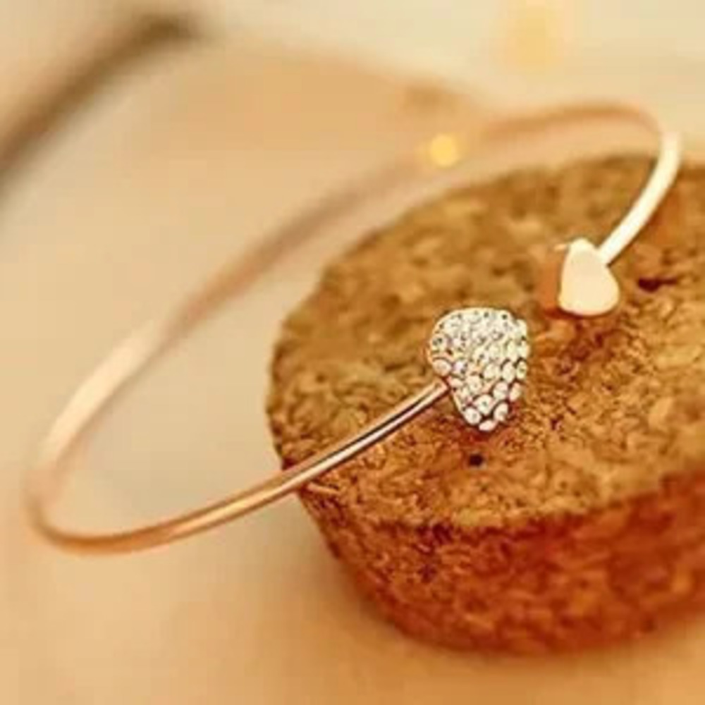 Gold Filled Heart CZ Bracelet